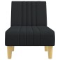 Chaise longue tecido preto