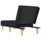 Chaise longue tecido preto