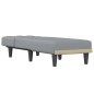 Chaise longue tecido cinzento-claro