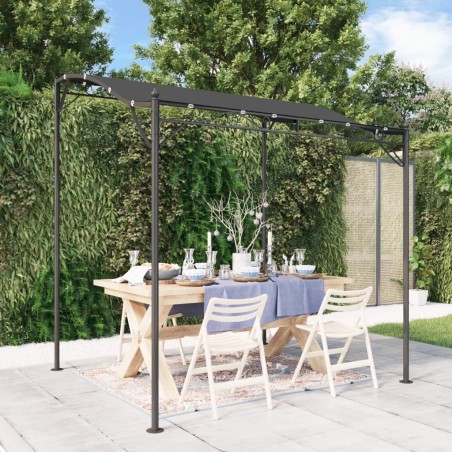 Toldo 2x2,3 m 180 g/m² tecido e aço antracite