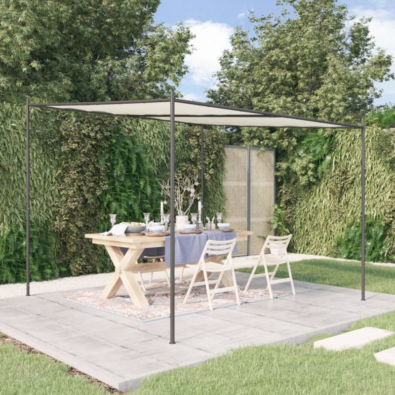 Gazebo 3x3 m 180 g/m² tecido e aço branco-Toldos e gazebos-Home Retail