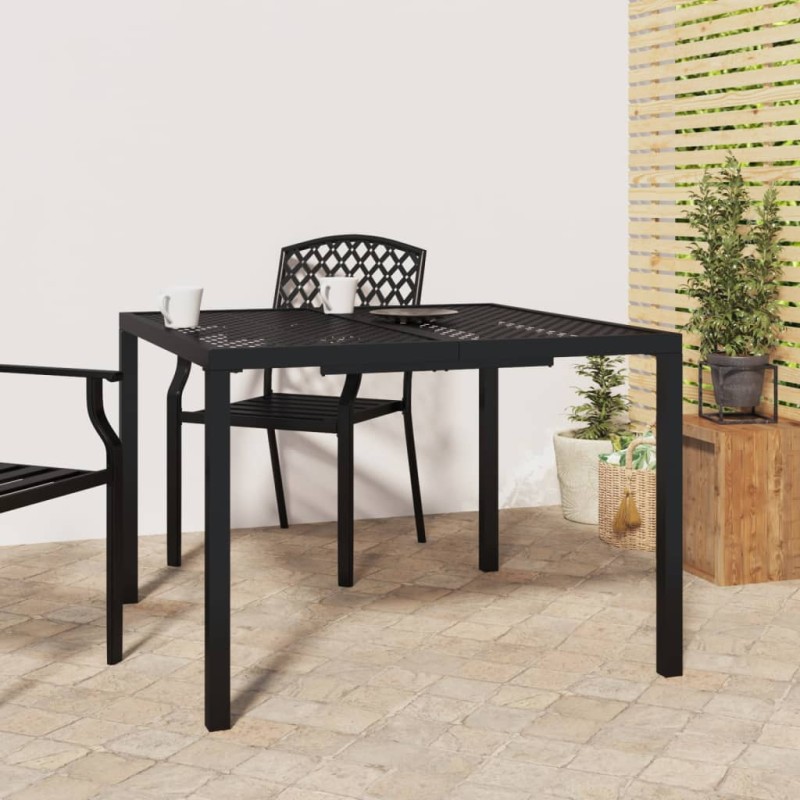 Mesa de jardim 100x100x72 cm aço antracite-Mesas de jardim-Home Retail