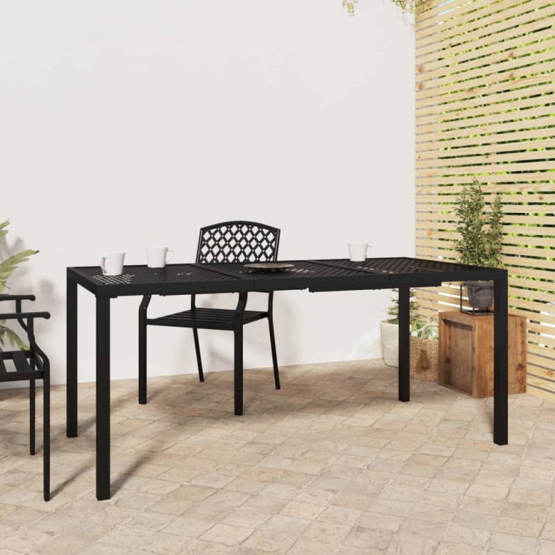 Mesa de jardim 165x80x72 cm aço antracite-Mesas de jardim-Home Retail