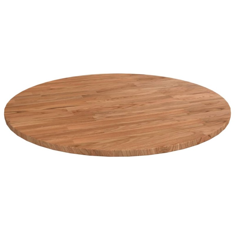 Tampo de mesa redondo Ø60x1,5cm carvalho tratado castanho-claro-Tampos de mesa-Home Retail