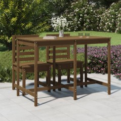 Mesa de jardim 159,5x82,5x110 cm pinho maciço castanho-mel