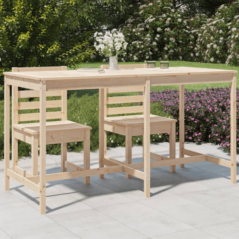 Mesa de jardim 203,5x90x110 cm madeira de pinho maciça-Mesas de jardim-Home Retail