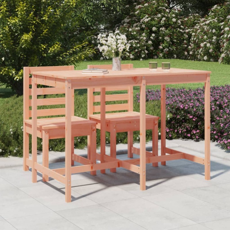 Mesa de jardim 159,5x82,5x110 cm madeira de douglas maciça-Mesas de jardim-Home Retail