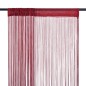 Cortinas de fios 2 pcs 140x250 cm bordô