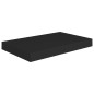 Prateleiras de parede suspensas 2 pcs 40x23x3,8cm MDF preto