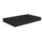 Prateleiras de parede suspensas 2 pcs 40x23x3,8cm MDF preto