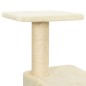 Árvore para gatos c/ postes arranhadores sisal 118,5 cm creme