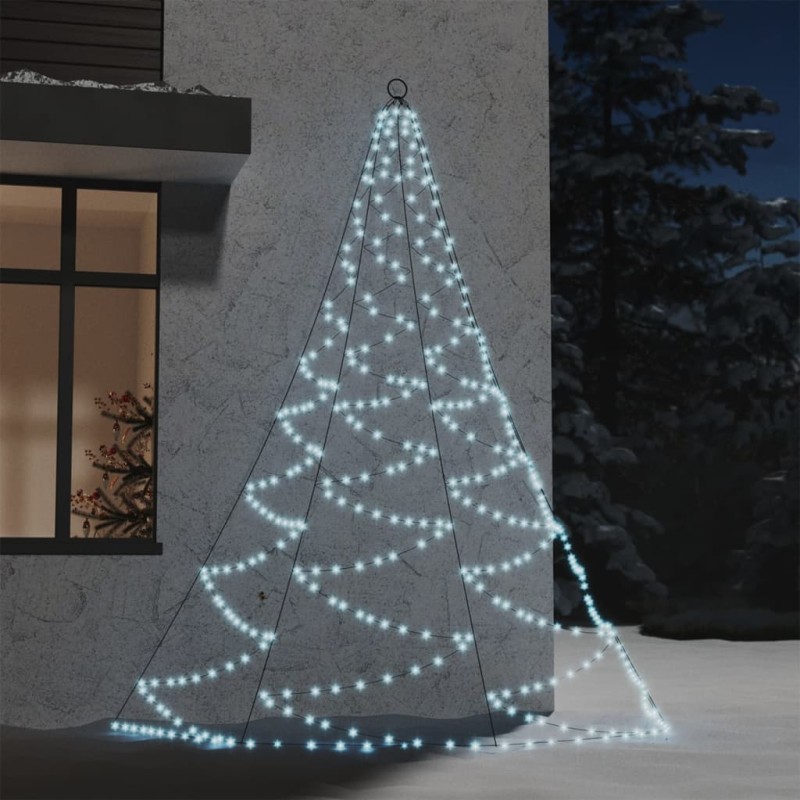 Árvore de Natal parede 260 luzes LED 3 m int/ext branco frio-Iluminação de Natal-Home Retail