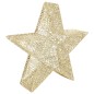 Estrelas de Natal com luzes LED 3 pcs ext./int. arame dourado