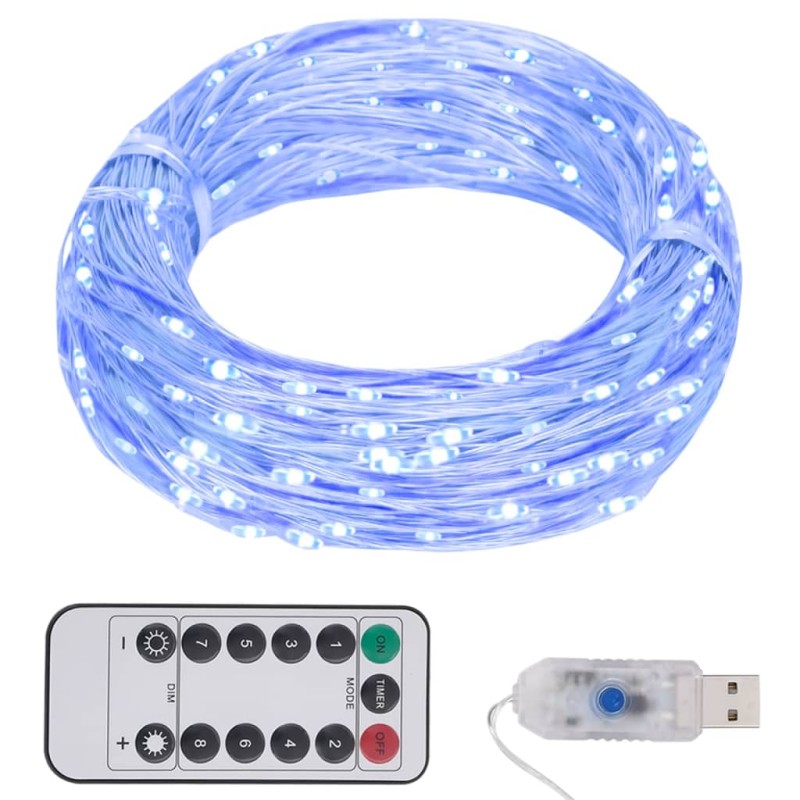 Cordão de luzes com 300 LED 30 m azul-Luzes de Natal-Home Retail