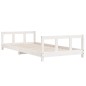 Estrutura de cama infantil 90x200 cm pinho maciço branco