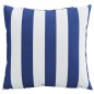 Almofadas decorativas 4 pcs 40x40 cm tecido azul e branco