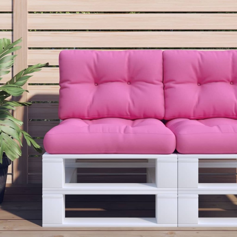 Almofadões para paletes 2 pcs tecido rosa-Almofadas para poltronas e sofás-Home Retail