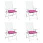 Almofadões de cadeira 4 pcs 50x50x7 cm tecido oxford rosa