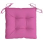 Almofadões de cadeira 4 pcs 50x50x7 cm tecido oxford rosa