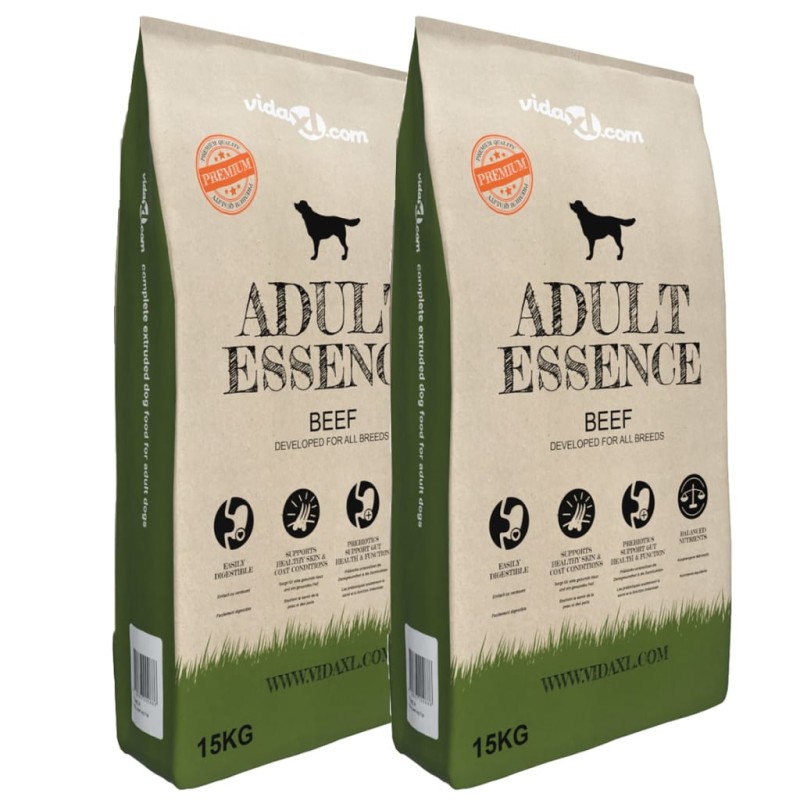 Ração premium para cães Adult Essence Beef 2 pcs 30 kg-Ração para cães-Home Retail