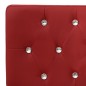 Banco 110 cm couro artificial vermelho tinto