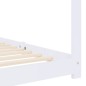 Estrutura de cama para crianças 70x140 cm pinho maciço branco