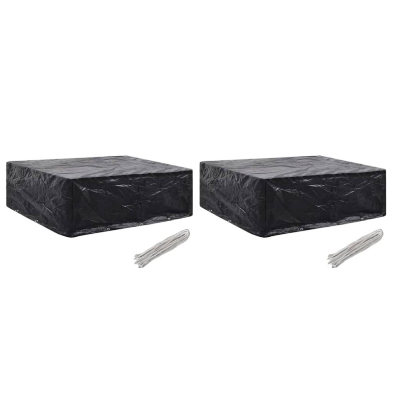 Capas para mobiliário de jardim 2 pcs 8 ilhós 250x210x90 cm-Capas para móveis de jardim-Home Retail