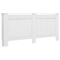 Coberturas de radiador 2 pcs 172x19x81,5 cm MDF branco