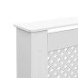 Coberturas de radiador 2 pcs 172x19x81,5 cm MDF branco