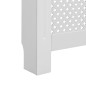 Coberturas de radiador 2 pcs 172x19x81,5 cm MDF branco