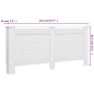 Coberturas de radiador 2 pcs 172x19x81,5 cm MDF branco