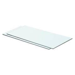 Prateleiras 2 pcs 60x25 cm vidro transparente