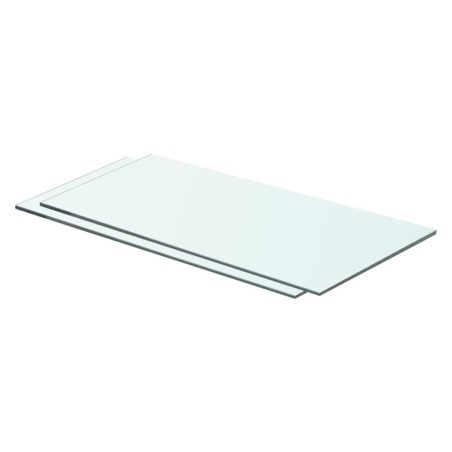 Prateleiras 2 pcs 60x25 cm vidro transparente