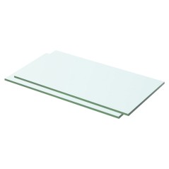 Prateleiras 2 pcs 50x20 cm vidro transparente