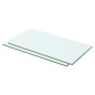 Prateleiras 2 pcs 50x20 cm vidro transparente