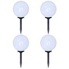 Candeeiros de exterior 4 pcs LED 30 cm com estacas de enterrar