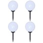 Candeeiros de exterior 4 pcs LED 30 cm com estacas de enterrar