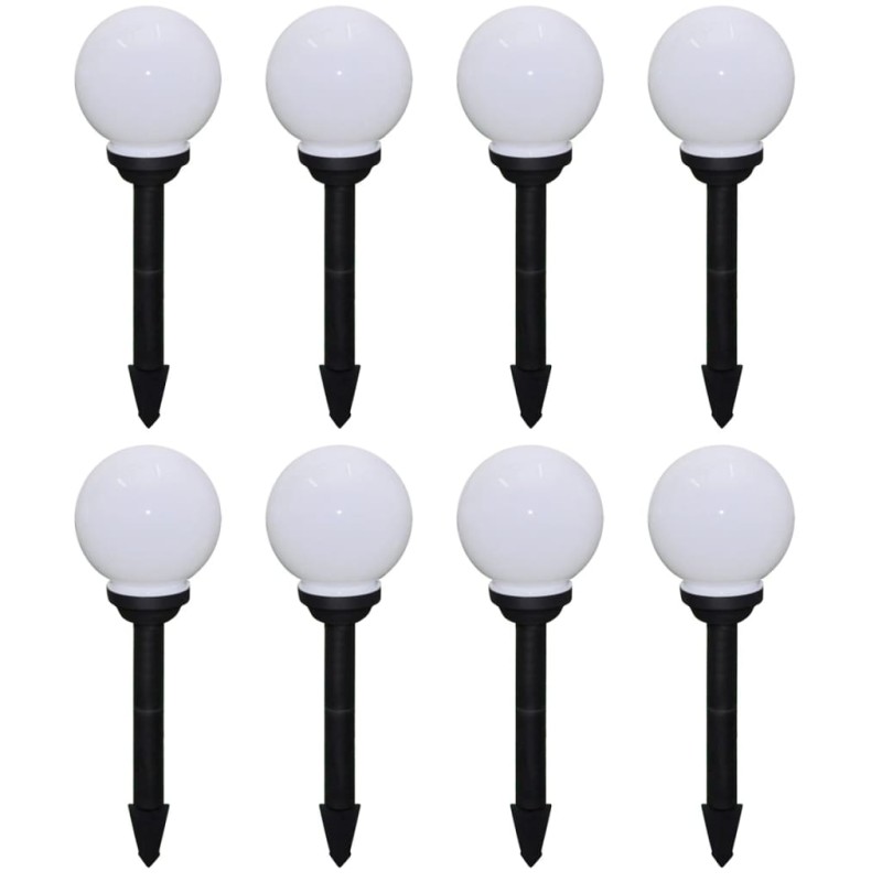 Candeeiros de exterior 8 pcs LED 15 cm com estacas de enterrar-Iluminação de exterior-Home Retail