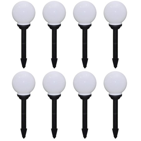 Candeeiros de exterior 8 pcs LED 15 cm com estacas de enterrar