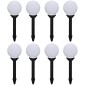 Candeeiros de exterior 8 pcs LED 15 cm com estacas de enterrar