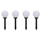 Candeeiros de exterior 8 pcs LED 15 cm com estacas de enterrar