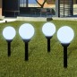 Candeeiros de exterior 8 pcs LED 15 cm com estacas de enterrar