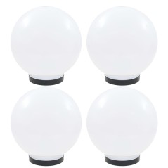 Candeeiros esféricos LED 4 pcs 25 cm PMMA