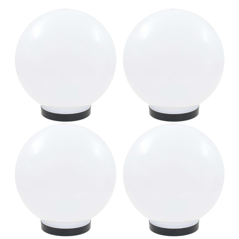 Candeeiros esféricos LED 4 pcs 25 cm PMMA-Iluminação de exterior-Home Retail