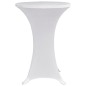 Capa para mesa de pé elástica Ø60 cm 4 pcs branco