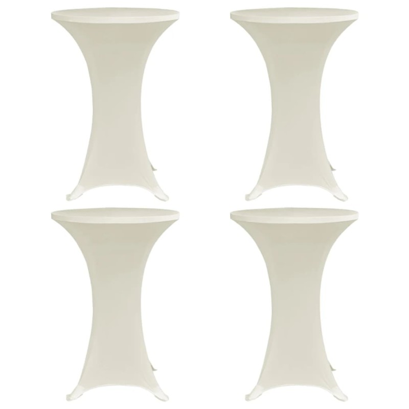 Capa para mesa de pé elástica Ø70 cm 4 pcs cor creme-Capas de sofás-Home Retail