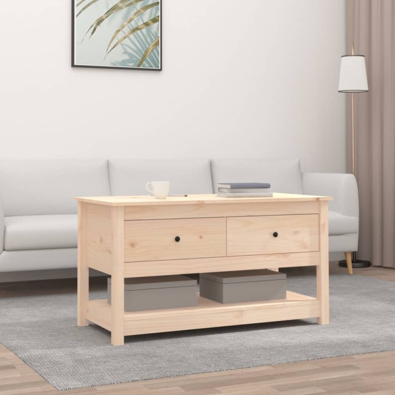 Mesa de centro 102x49x55 cm pinho maciço-Mesas de centro-Home Retail