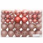 Enfeites de Natal 100 pcs 3 / 4 / 6 cm rosa