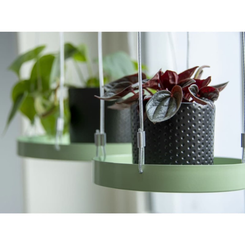 Esschert Design Tabuleiro para plantas suspenso redondo S verde-Travessas decorativas-Home Retail