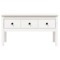 Mesa de centro 102x49x55 cm pinho maciço branco